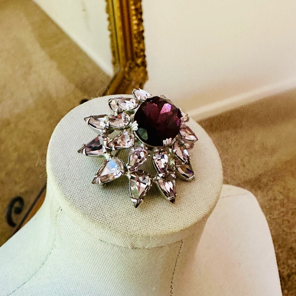 Vintage SCHREINER Rhinestone Brooch